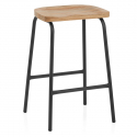 Tabouret Métal Bois - Finn Bois