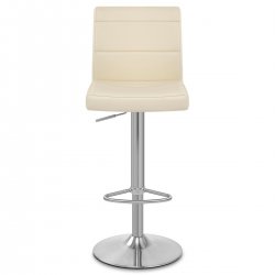Chaise de Bar Faux Cuir Chrome Brossé - Breakfast