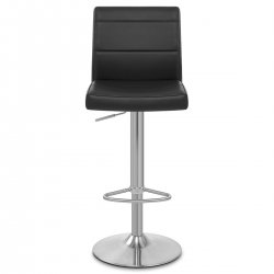 Chaise de Bar Faux Cuir Chrome Brossé - Breakfast