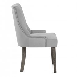 Chaise Bois Tissu - Richmond Dunkelgrau