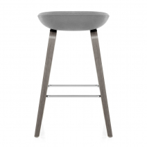Tabouret de Bar Bois Velours - Epic Gris