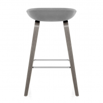 Tabouret de Bar Bois Velours - Epic Gris