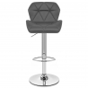 Chaise de Bar Faux Cuir Chrome - Diamond Chaise de Bar Faux Cuir Chrome - Diamond