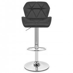 Chaise de Bar Faux Cuir Chrome - Diamond