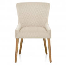 Chaise Bois Velours - City Crème