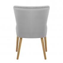 Chaise Bois Velours - City Gris