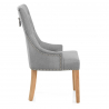 Chaise Chêne Tissu - Ascot Gris