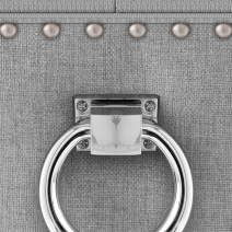 Chaise Chêne Tissu - Ascot Gris