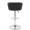 Chaise de Bar Faux Cuir Chrome - Eclipse