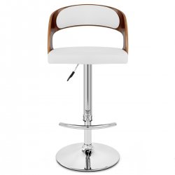 Chaise de Bar Bois Chrome - Eve Noyer