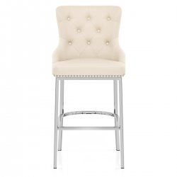 Chaise de Bar Métal Faux Cuir - Grange