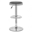 Chaise de Bar Faux Cuir Chrome - Java