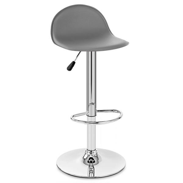 Chaise de Bar Faux Cuir Chrome - Cap Chaise de Bar Faux Cuir Chrome - Cap