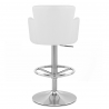 Chaise de Bar Faux Cuir Chrome Brossé - Château