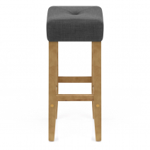 Tabouret de bar Tissu - Otis Gris
