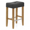Tabouret de bar Tissu - Otis Gris