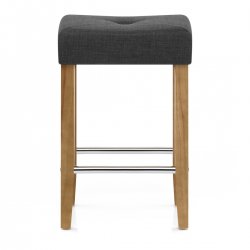 Tabouret de bar Tissu - Otis Gris