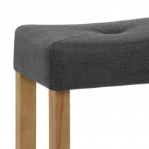 Tabouret de bar Tissu - Otis Gris