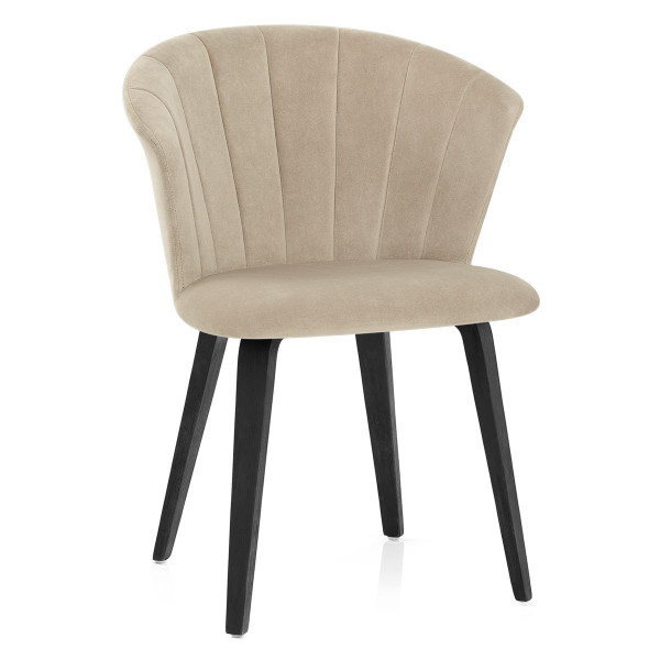 Chaise Bois Velours - Scroll Chaise Bois Velours - Scroll