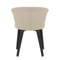 Chaise Bois Velours - Scroll