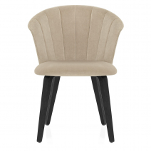 Chaise Bois Velours - Scroll