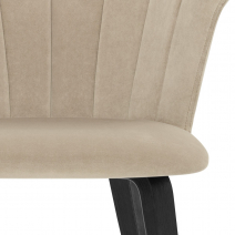 Chaise Bois Velours - Scroll