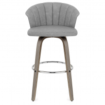 Chaise de Bar Faux Cuir Concerto - Gris
