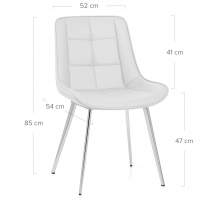 Chaise Faux Cuir Chrome - Milano