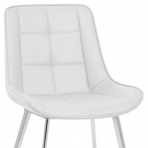 Chaise Faux Cuir Chrome - Milano