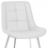 Chaise Faux Cuir Chrome - Milano
