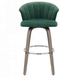 Chaise de Bar Bois Velours - Concerto