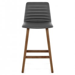 Tabouret de Bar Faux Cuir Spritz - Noir