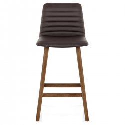 Tabouret de Bar Faux Cuir Spritz - Noir
