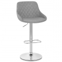 Tabouret de Bar Faux Cuir Chrome - Palace 