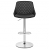 Tabouret de Bar Faux Cuir Chrome - Palace 