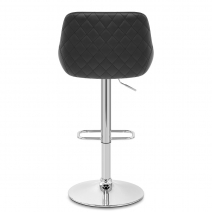 Tabouret de Bar Faux Cuir Chrome - Palace 