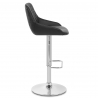 Tabouret de Bar Faux Cuir Chrome - Palace 