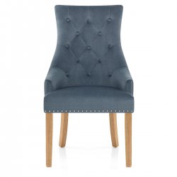 Chaise Chêne Tissu - Ascot Gris