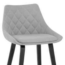 Chaise de Bar Tissu - Regent Gris