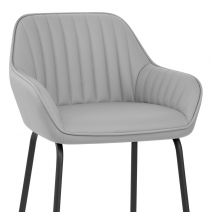 Chaise de Bar Faux Cuir - Kanto Gris