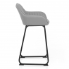 Chaise de Bar Faux Cuir - Kanto Gris