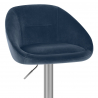 Tabouret de Bar Velours - Decco Bleu