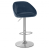 Tabouret de Bar Velours - Decco Bleu