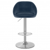 Tabouret de Bar Velours - Decco Bleu