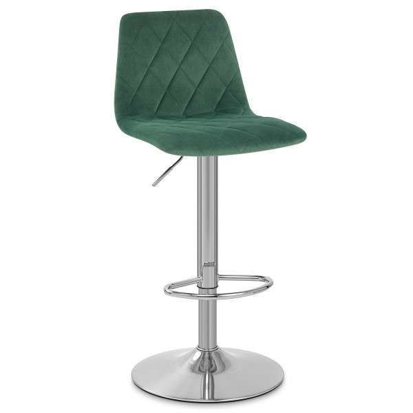 Tabouret de Bar Velours - Melody Vert Tabouret de Bar Velours - Melody Vert
