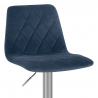 Tabouret de Bar Velours - Melody Bleu