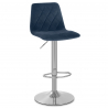 Tabouret de Bar Velours - Melody Bleu