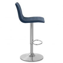 Tabouret de Bar Velours - Melody Bleu