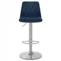 Tabouret de Bar Velours - Melody Gris