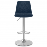 Tabouret de Bar Velours - Melody Bleu